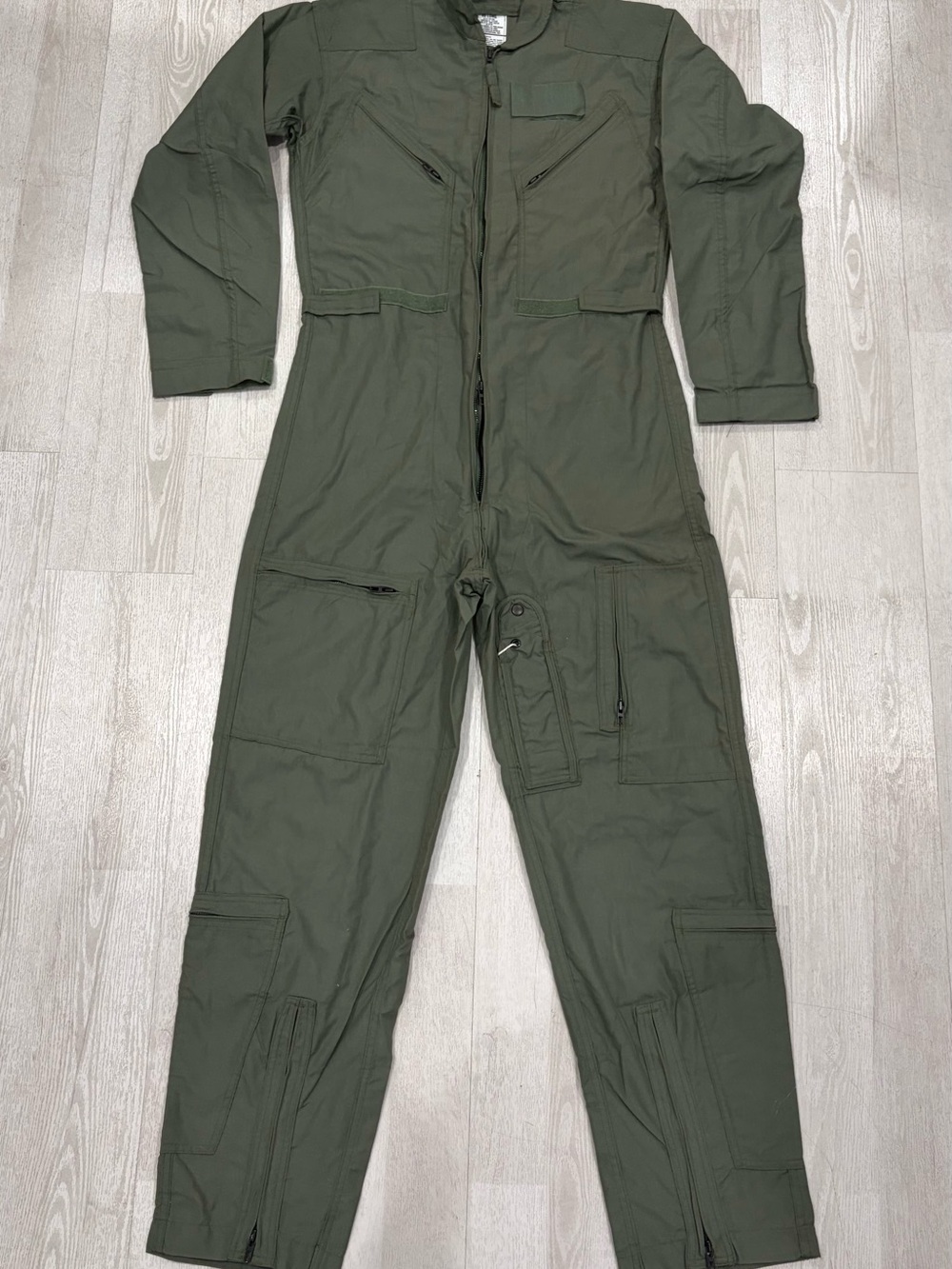 Vintage Propper Men’s CWU-27/P Nomex Flight Suit 40L Green Military Coveralls